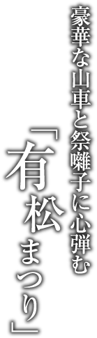 豪華な山車と祭囃子に心弾む「有松まつり」