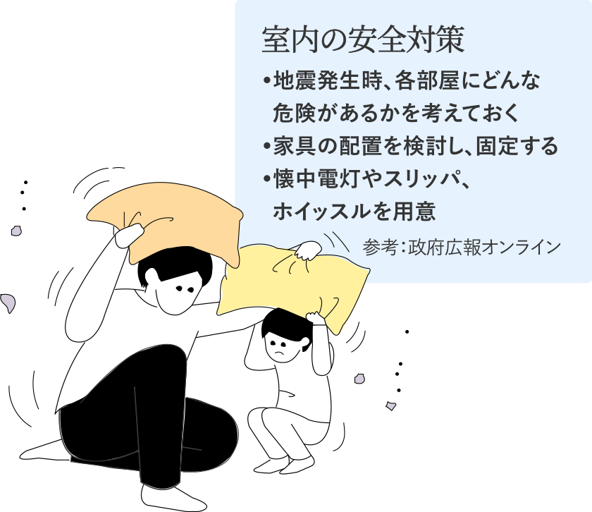 室内の安全対策