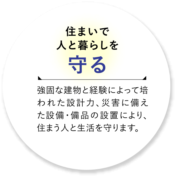 住まいで人と暮らしを守る