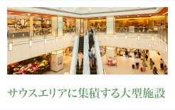 サウスエリアに集積する大型施設