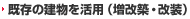 既存の建物を活用（増改築・改装）