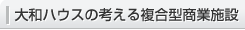 大和ハウスの考える複合型商業施設