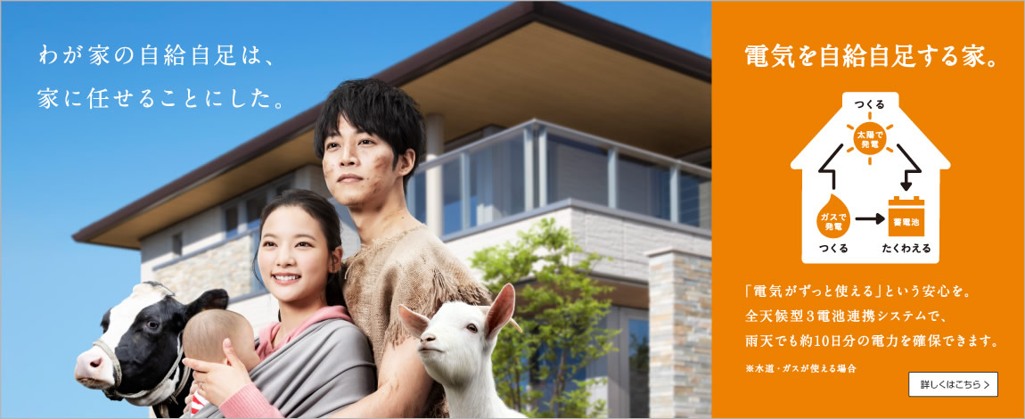 わが家の自給自足は家に任せることにした。電気を自給自足する家。