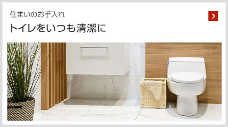 住まいのお手入れ トイレをいつも清潔に