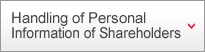 Handling of Personal Information of Shareholders