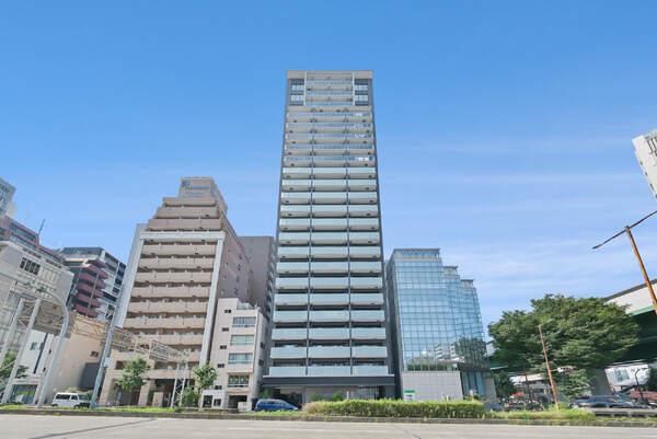 鍛治田工務店名古屋支店施工。地震に強い強固な構造性能が採用された、23階建・RC造タワーマンション。