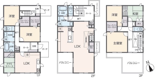 掲載の間取り図は設計図書を基に描き起こしたもので実際とは多少異なる場合があります。