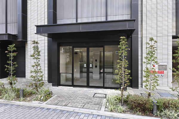 屋内駐輪場入口