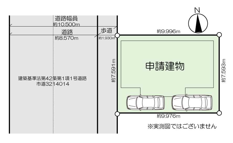 配置図※実測図ではございません。※車は価格に含まれません。