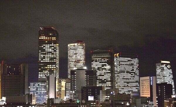 夜景　リビングから西側を望む