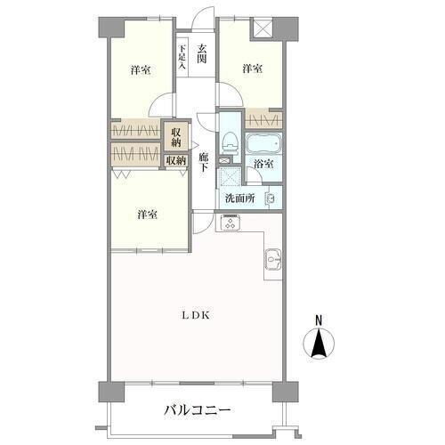 間取図（３ＬＤＫ）