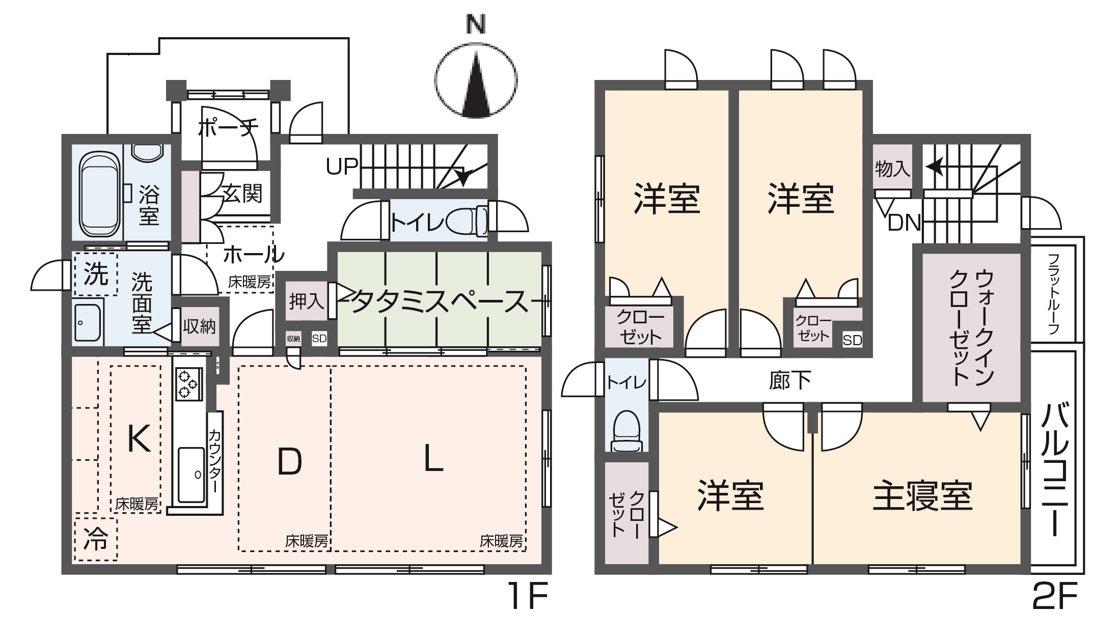 掲載の間取り図は設計図書を基に描き起こしたもので実際とは多少異なる場合があります。