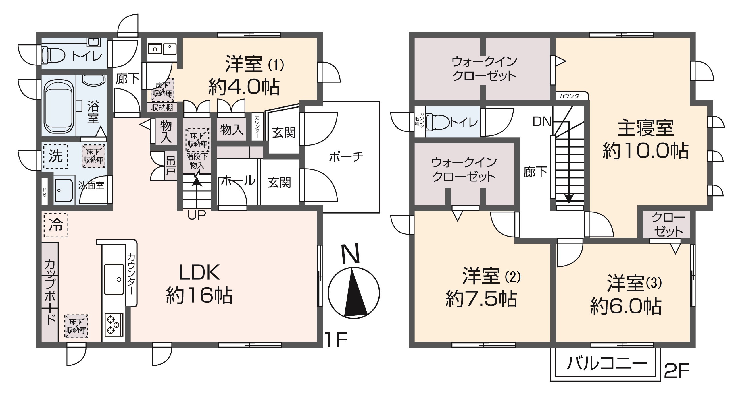 掲載の間取り図は設計図書を基に描き起こしたもので実際とは多少異なる場合があります。