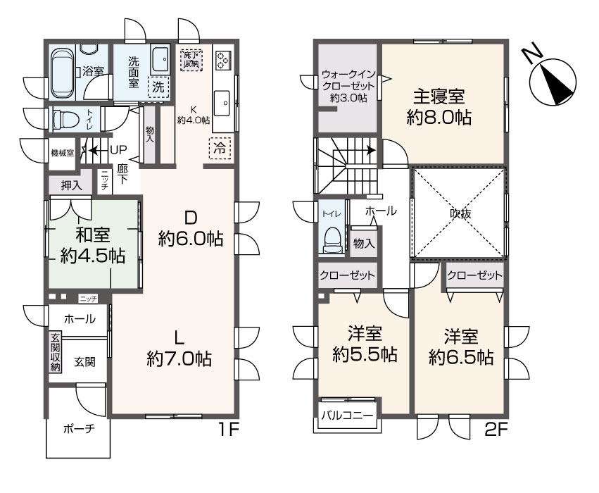 掲載の間取り図は設計図書を基に描き起こしたもので実際とは多少異なる場合があります。