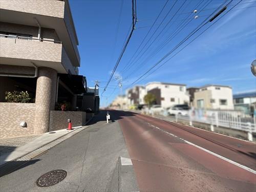 前面道路（２０２６年２月撮影）