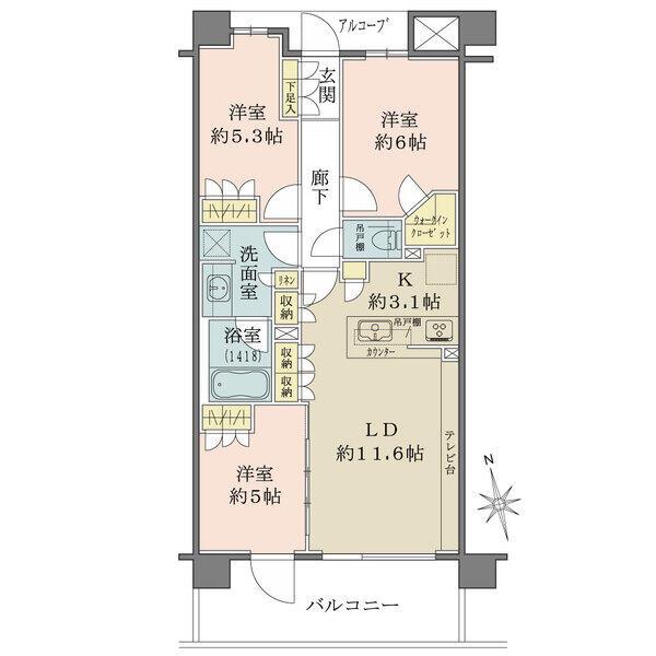 室内大変お綺麗にお使いです。是非ご見学ください。