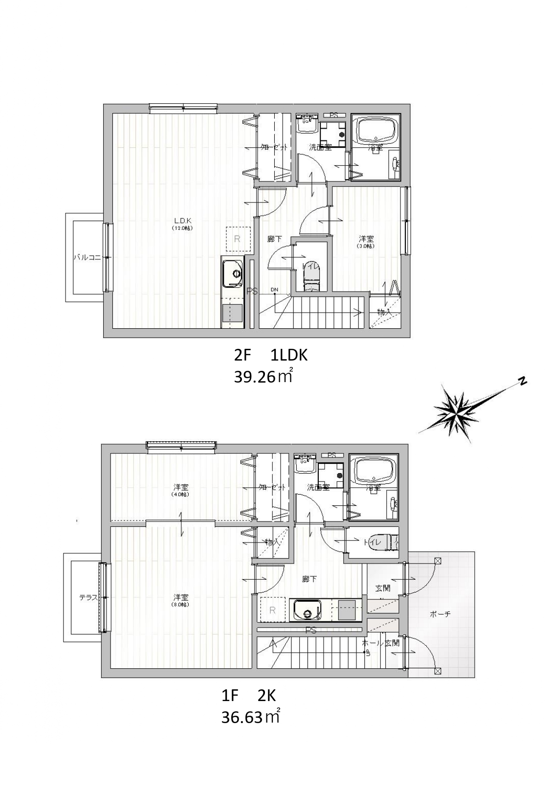 A棟：掲載の間取り図は設計図書を基に描き起こしたもので実際とは多少異なる場合があります。