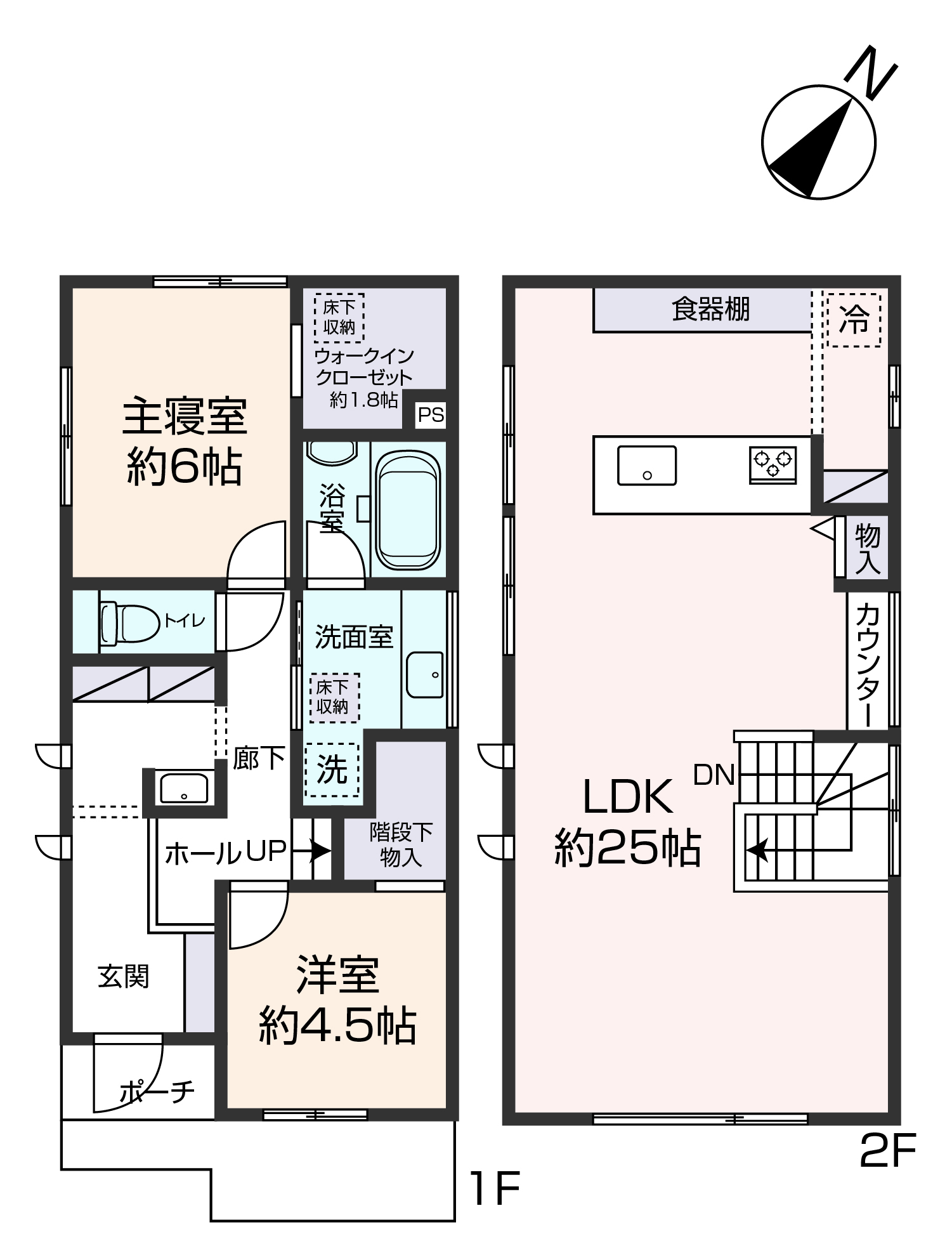 掲載の間取り図は設計図書を基に描き起こしたもので実際とは多少異なる場合があります。