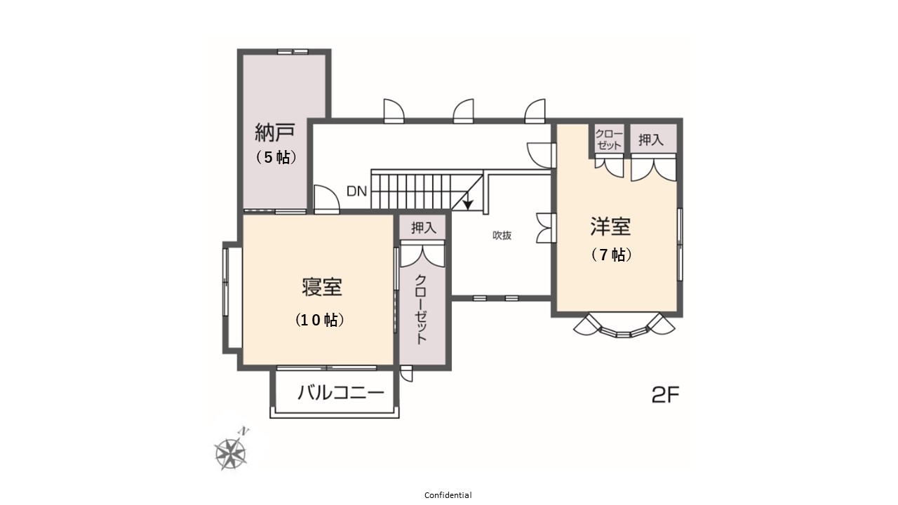 2階　掲載の間取り図は設計図書を基に描き起こしたもので実際とは多少異なる場合があります。