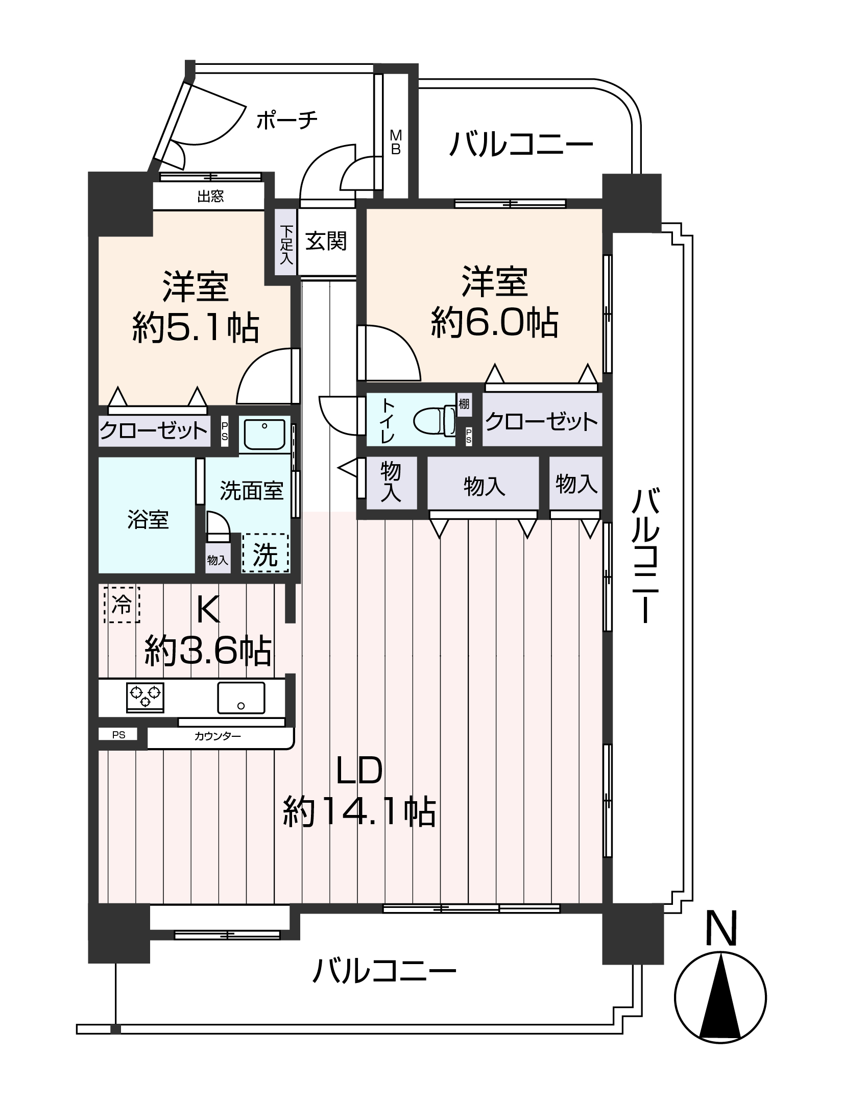 掲載の間取り図は設計図書を基に描き起こしたもので実際とは多少異なる場合があります。