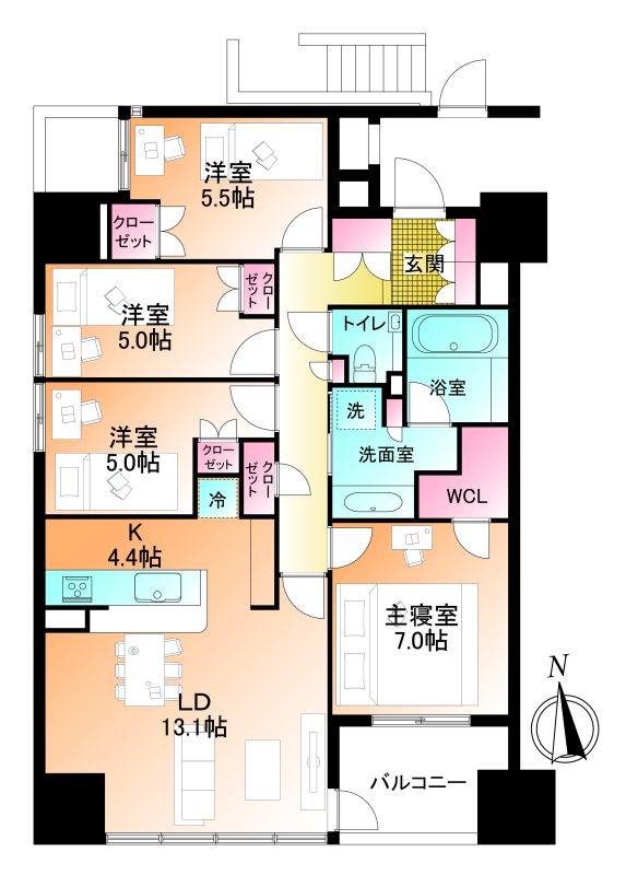 掲載の間取り図は設計図書を基に描き起こしたもので実際とは多少異なる場合があります。
