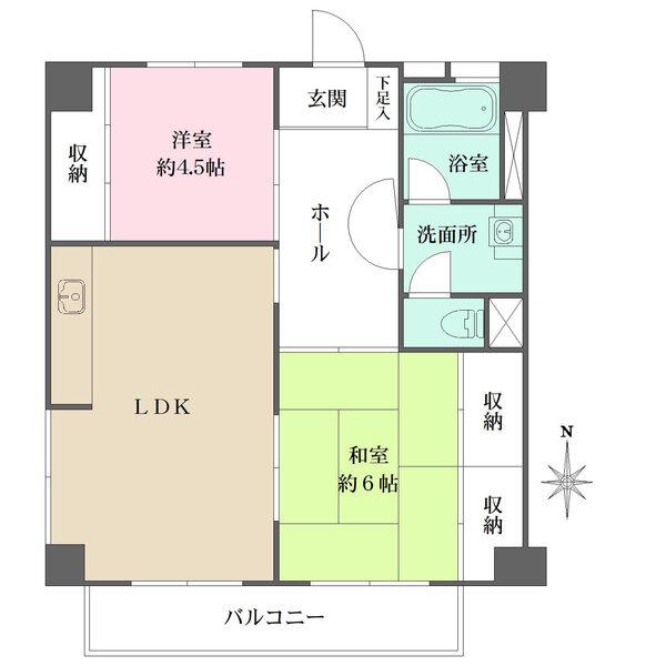 南向きにて陽当り良好