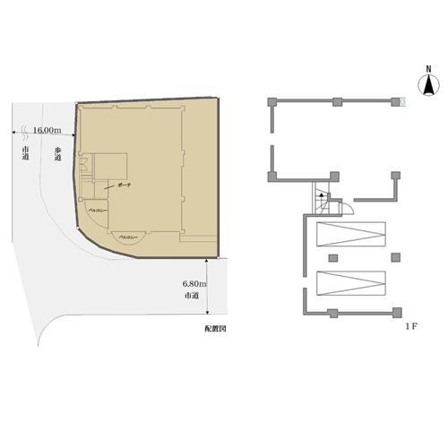 間取図（１階・配置図）