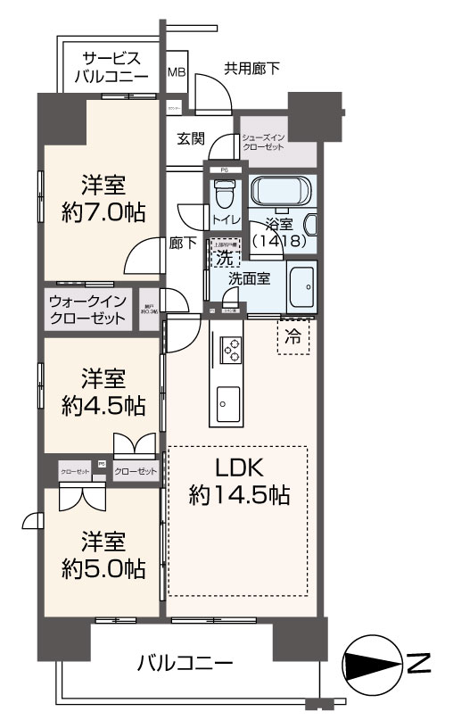 掲載の間取り図は設計図書を基に描き起こしたもので実際とは多少異なる場合があります。