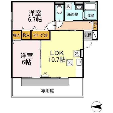 間取図（A101号）