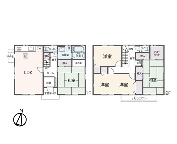 掲載の間取り図は設計図書を基に描き起こしたもので実際とは多少異なる場合があります。