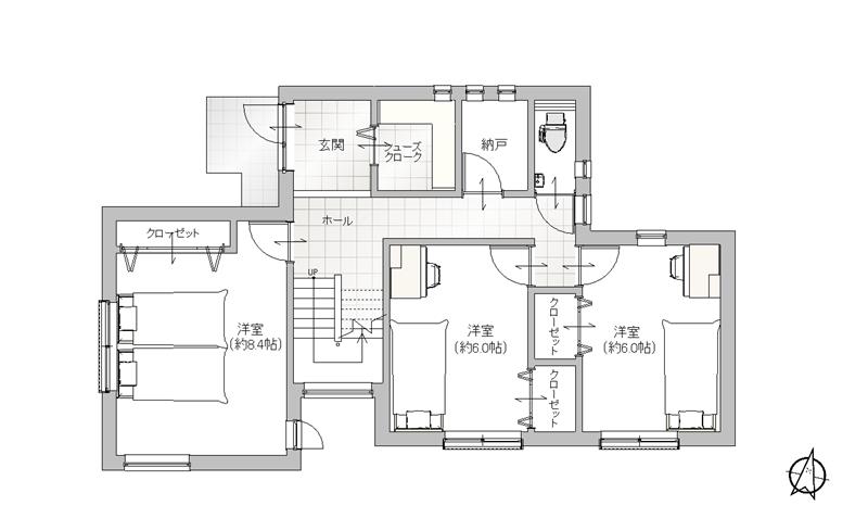 1階（掲載の間取り図は設計図書を基に描き起こしたもので実際とは多少異なる場合があります。）