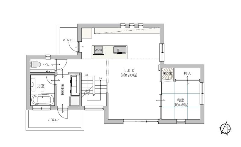 2階（掲載の間取り図は設計図書を基に描き起こしたもので実際とは多少異なる場合があります。）