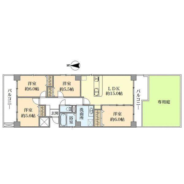 2026年4月中旬リフォーム完成予定！4LDK、北東南三方角部屋！