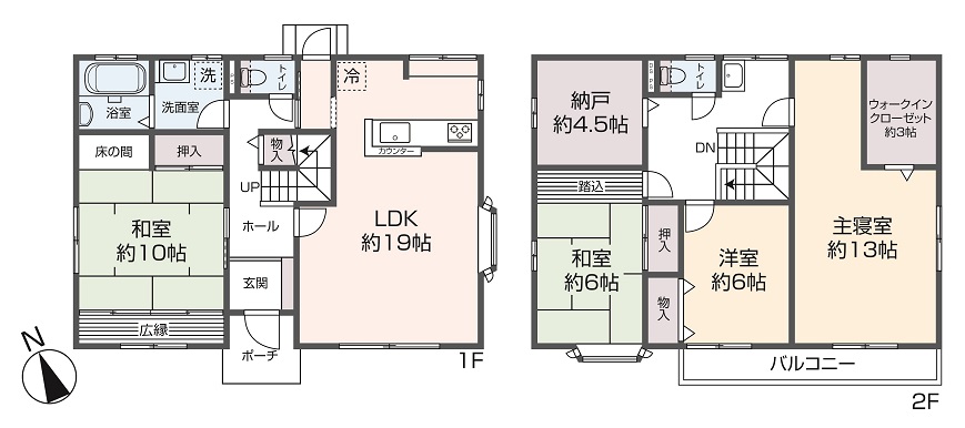 掲載の間取り図は設計図書を基に描き起こしたもので実際とは多少異なる場合があります。