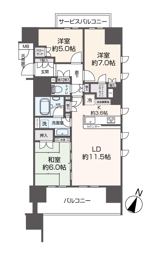 掲載の間取り図は設計図書を基に描き起こしたもので実際とは多少異なる場合があります。