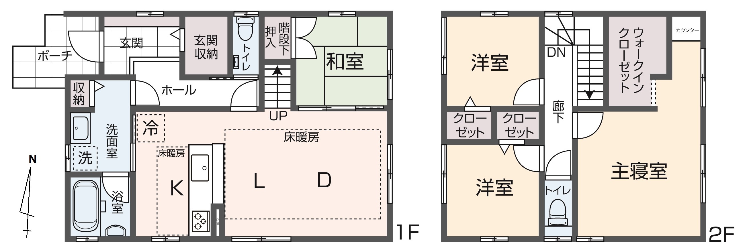 掲載の間取り図は設計図書を基に描き起こしたもので実際とは多少異なる場合があります。
