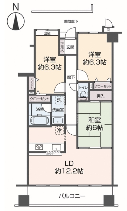 掲載の間取り図は設計図書を基に描き起こしたもので実際とは多少異なる場合があります。