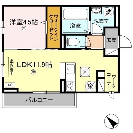 リビエールⅡ　掲載の間取り図は設計図書を基に描き起こしたもので実際とは多少異なる場合があります。