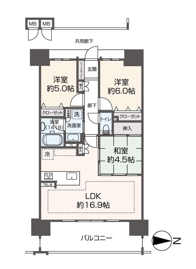 掲載の間取り図は設計図書を基に描き起こしたもので実際とは多少異なる場合があります。