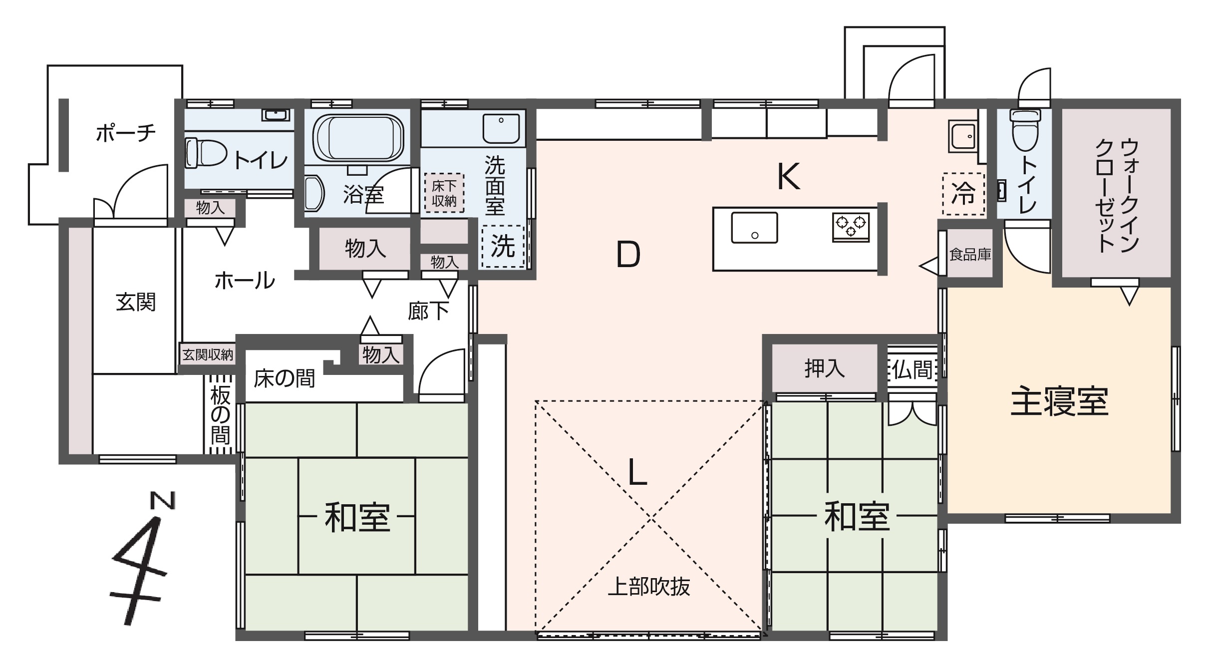 掲載の間取り図は設計図書を基に描き起こしたもので実際とは多少異なる場合があります。