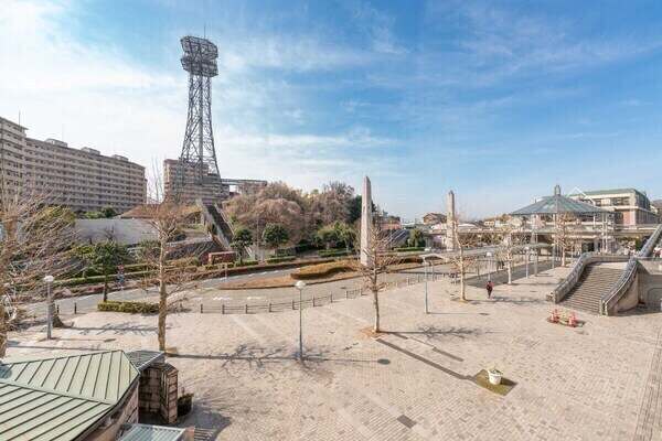 7階建3階部分、南西向き住戸からの眺望です。前面に遮蔽物がないため、陽当り・眺望良好です。