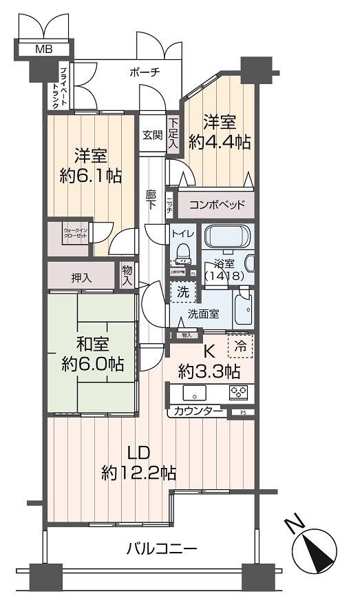 掲載の間取り図は設計図書を基に描き起こしたもので実際とは多少異なる場合があります。