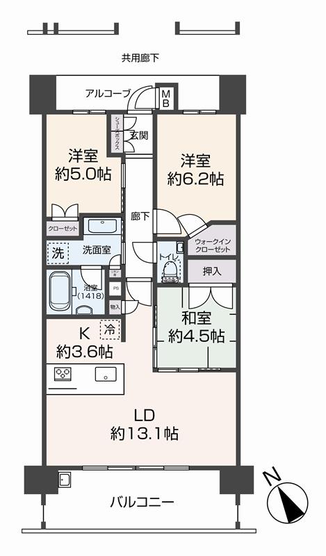 掲載の間取り図は設計図書を基に描き起こしたもので実際とは多少異なる場合があります。