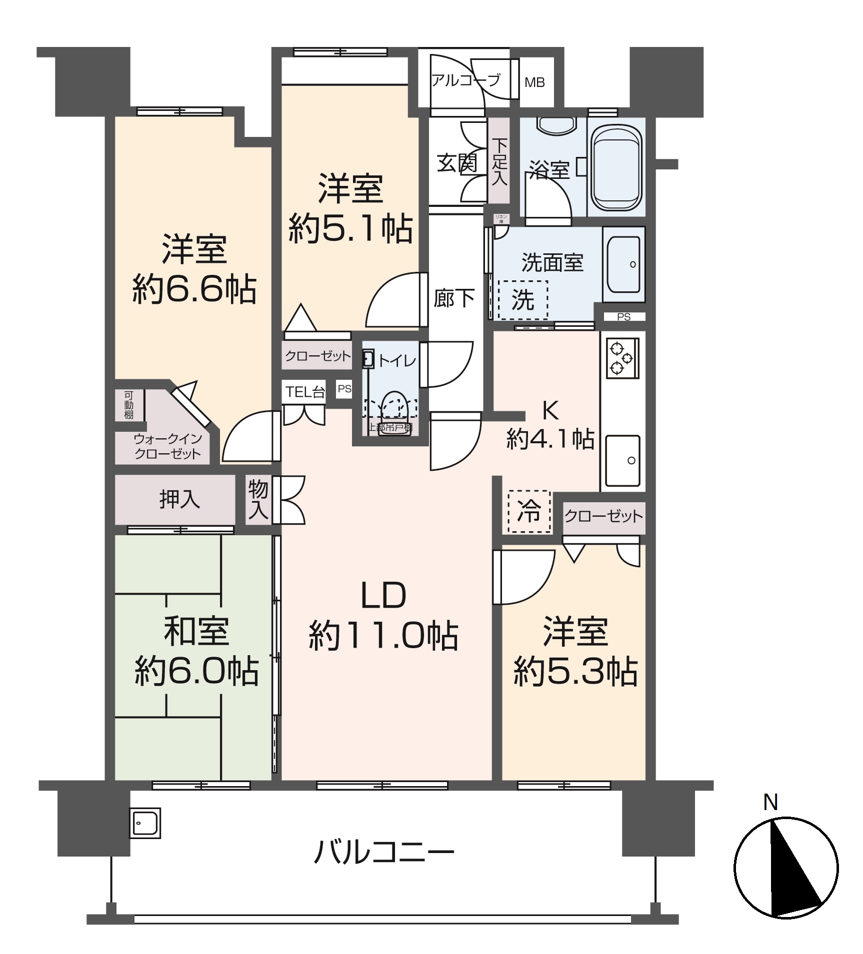 掲載の間取り図は設計図書を基に描き起こしたもので実際とは多少異なる場合があります。
