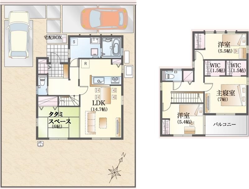 掲載の間取り図は設計図書を基に描き起こしたもので実際とは多少異なる場合があります。