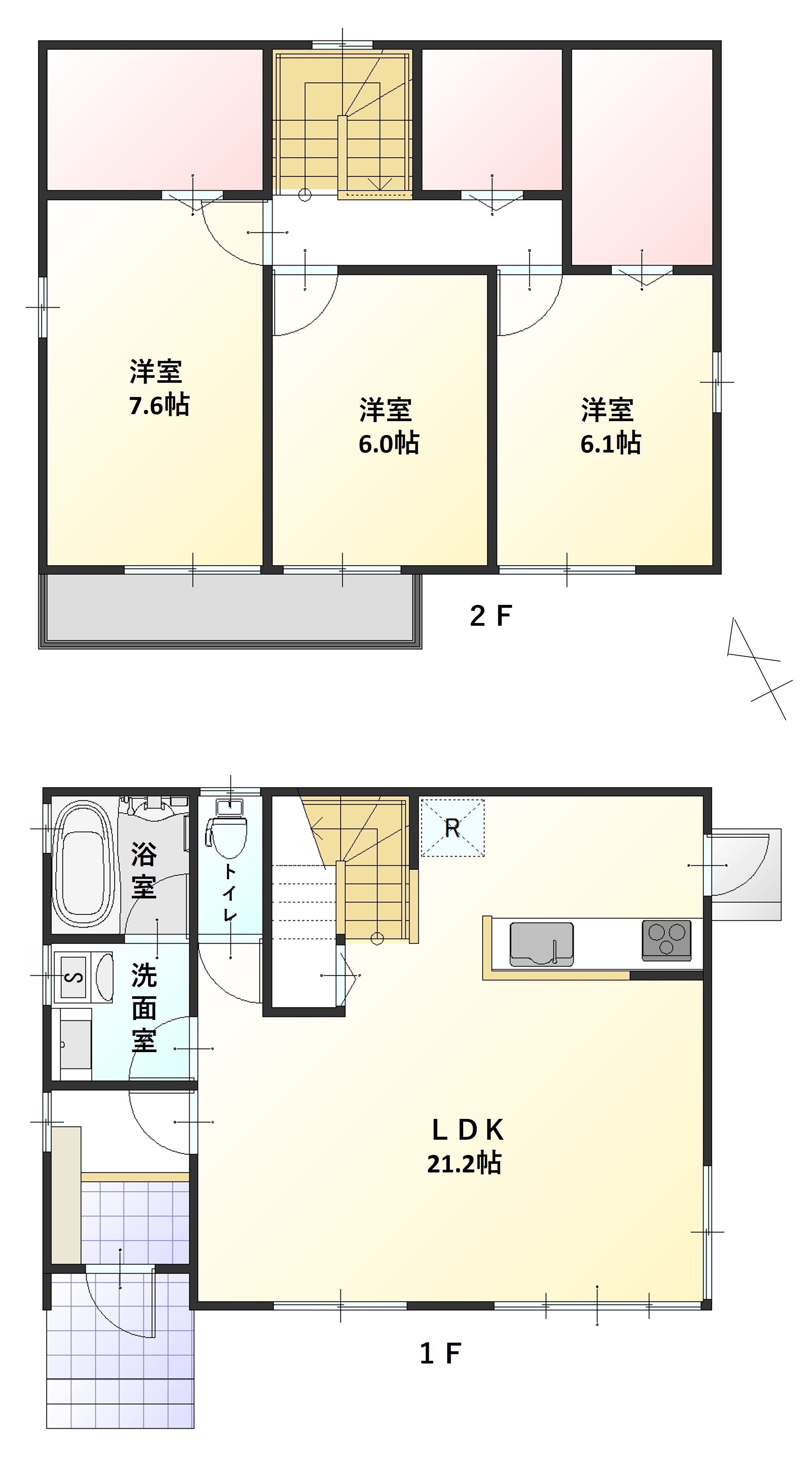 掲載の間取り図は設計図書を基に描き起こしたもので実際とは多少異なる場合があります。