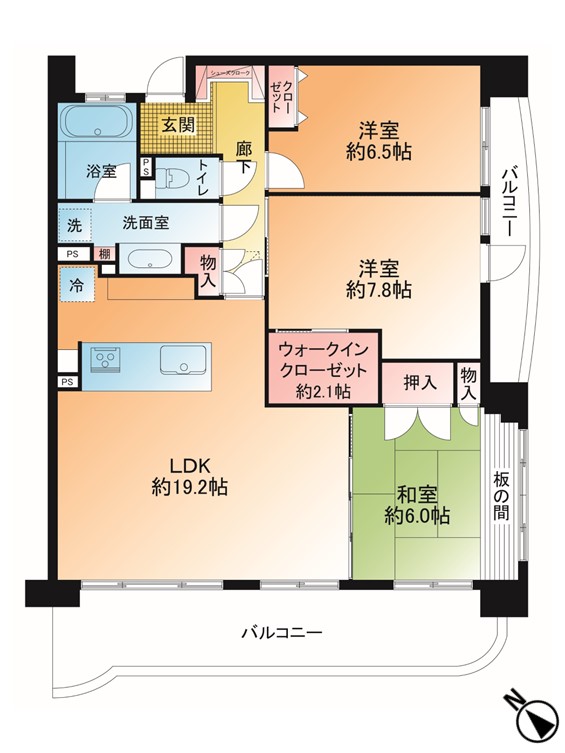 掲載の間取り図は設計図書を基に描き起こしたもので実際とは多少異なる場合があります。