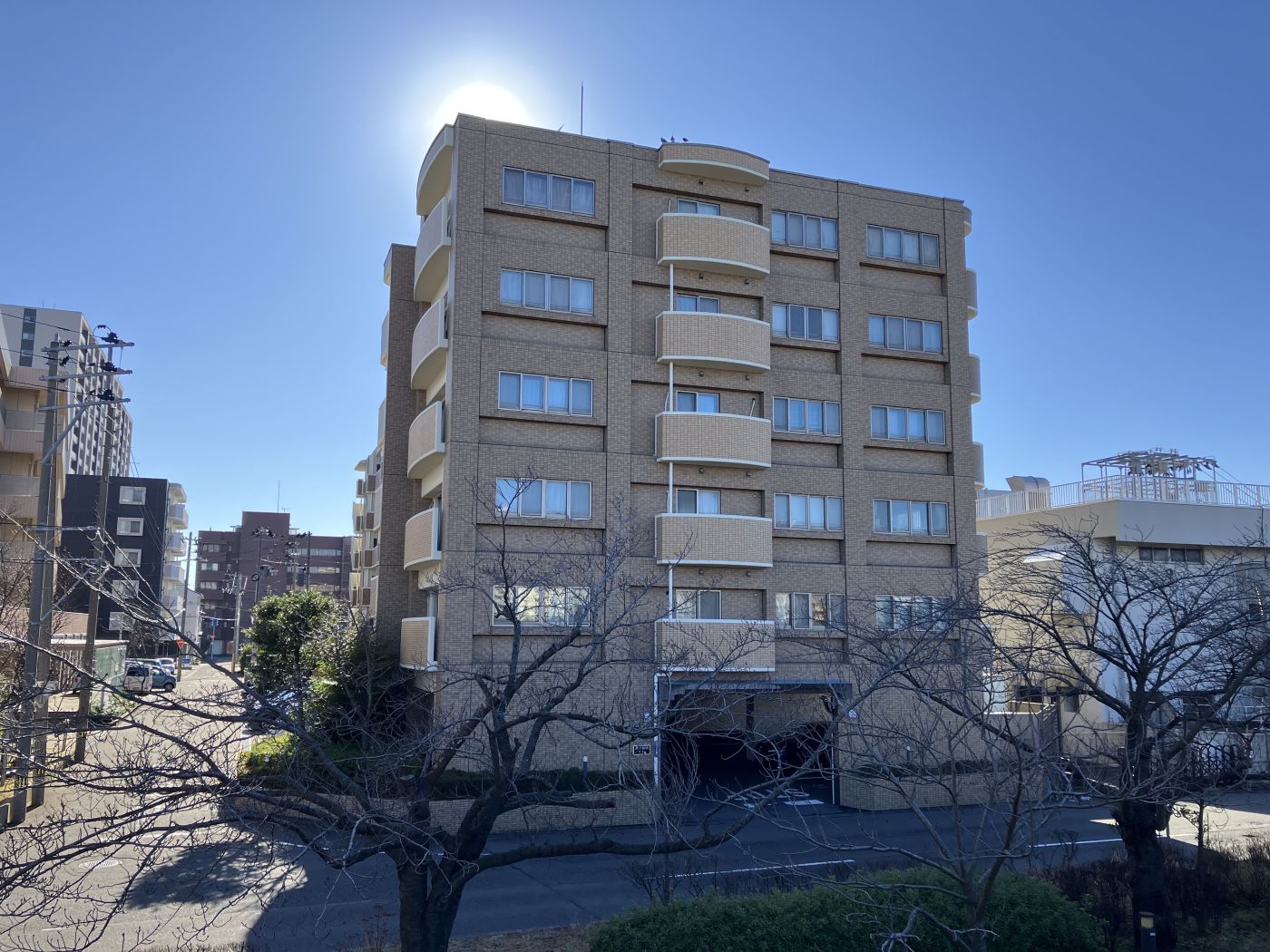 信濃川沿いの風通しの良い立地 写真撮影日：2026-04-06