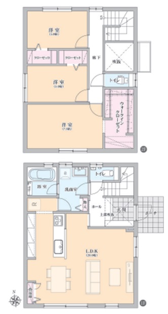 掲載の間取り図は設計図書を基に描き起こしたもので実際とは多少異なる場合があります。