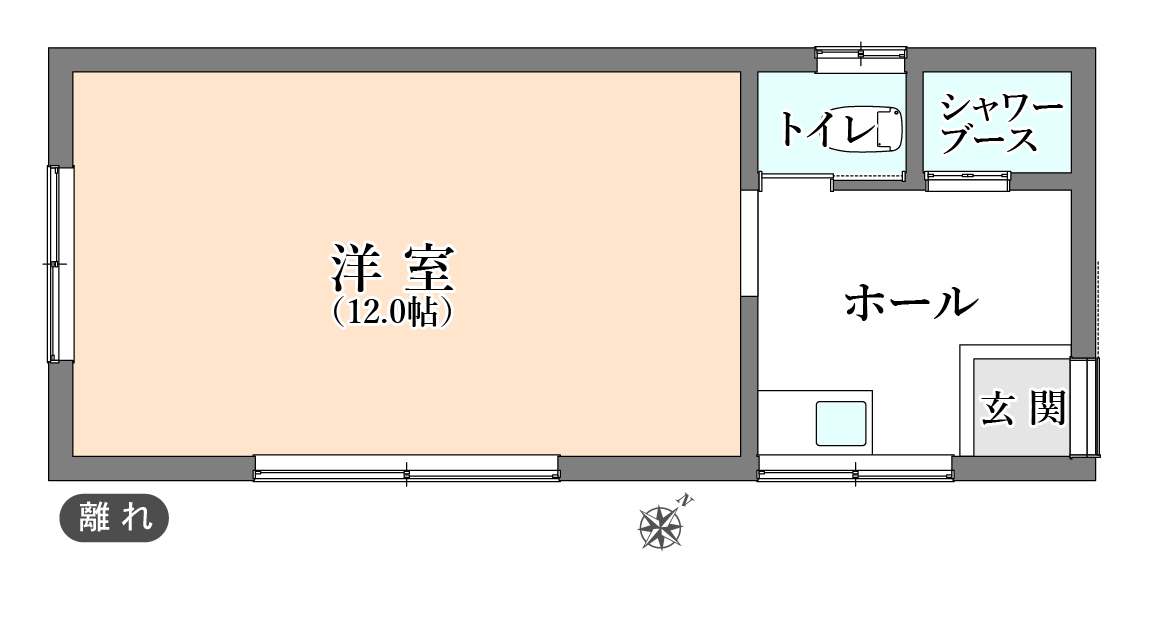 平面図（離れ）